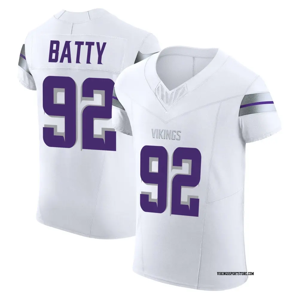 Elite White Men's Tyler Batty Minnesota Vikings Alternate Vapor F.U.S.E. Jersey
