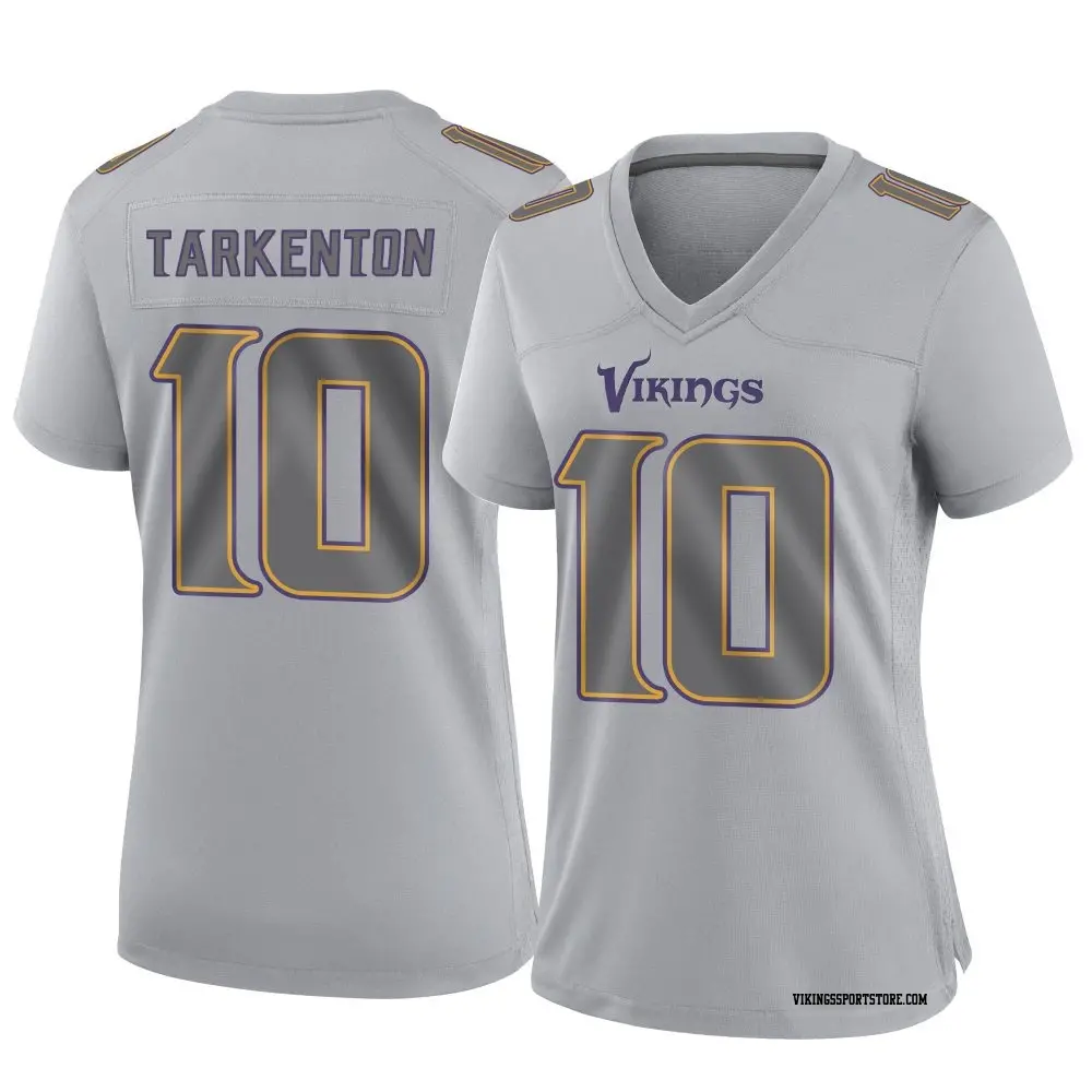 Game Gray Women's Fran Tarkenton Minnesota Vikings Atmosphere Fashion Jersey