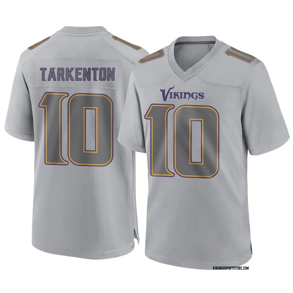 Game Gray Youth Fran Tarkenton Minnesota Vikings Atmosphere Fashion Jersey