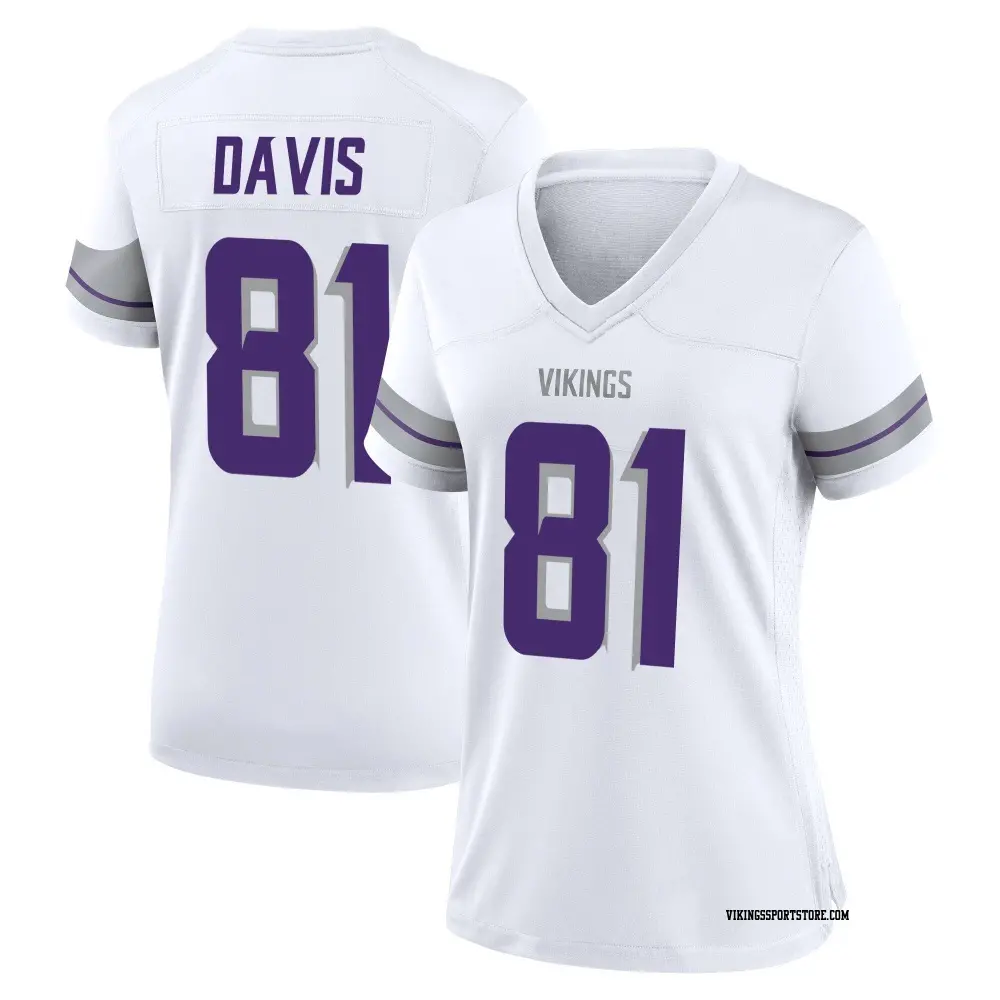 Game White Women's Joaquin Davis Minnesota Vikings Alternate Jersey