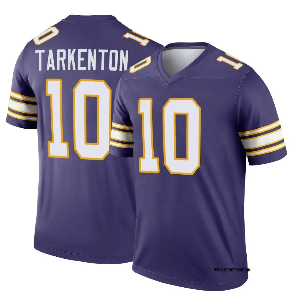 Legend Purple Youth Fran Tarkenton Minnesota Vikings Classic Jersey