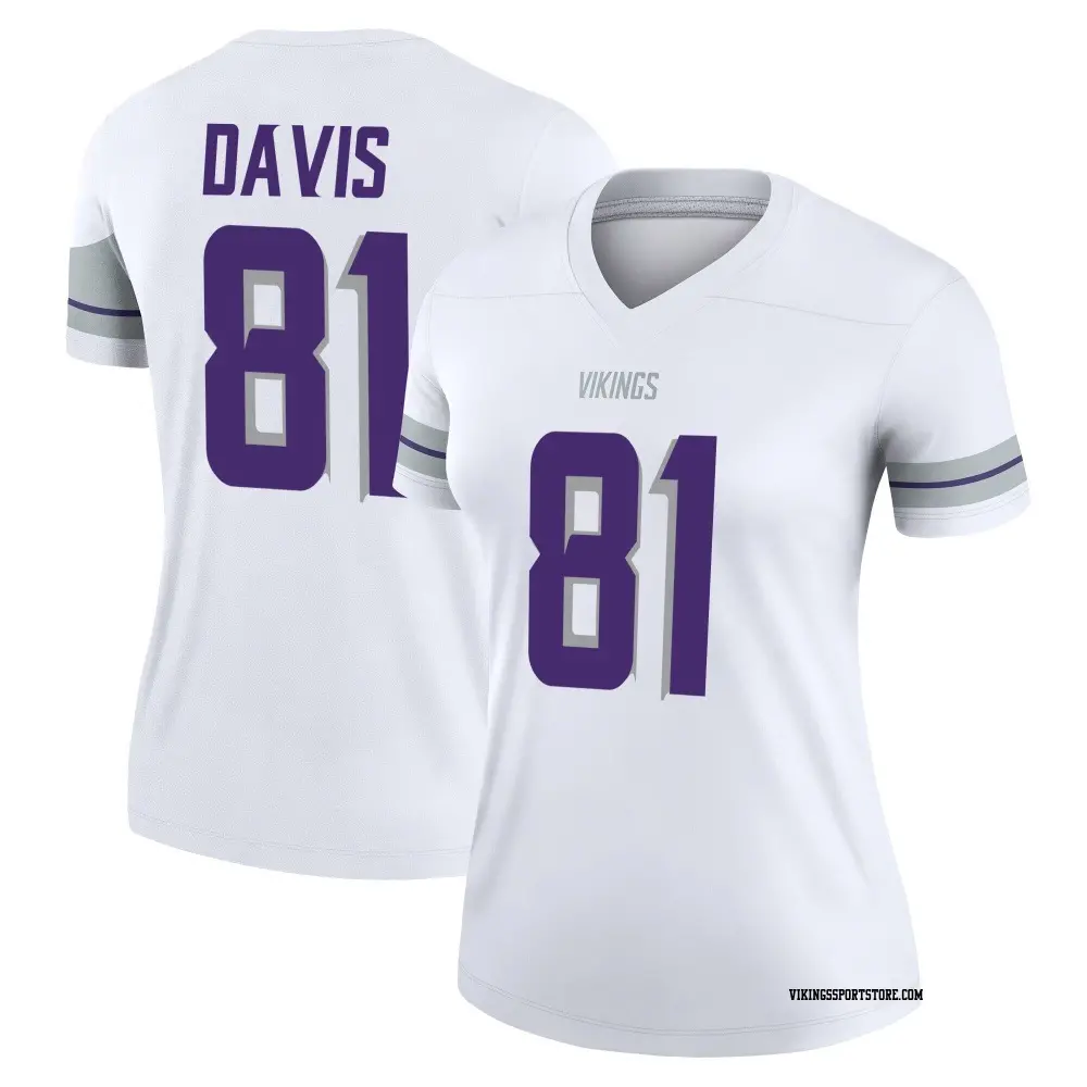 Legend White Women's Joaquin Davis Minnesota Vikings Alternate Jersey