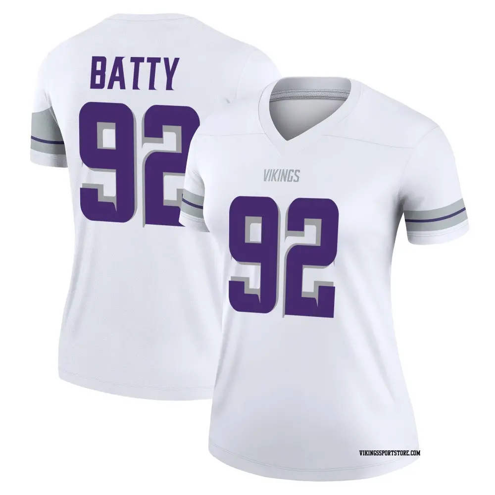 Legend White Women's Tyler Batty Minnesota Vikings Alternate Jersey