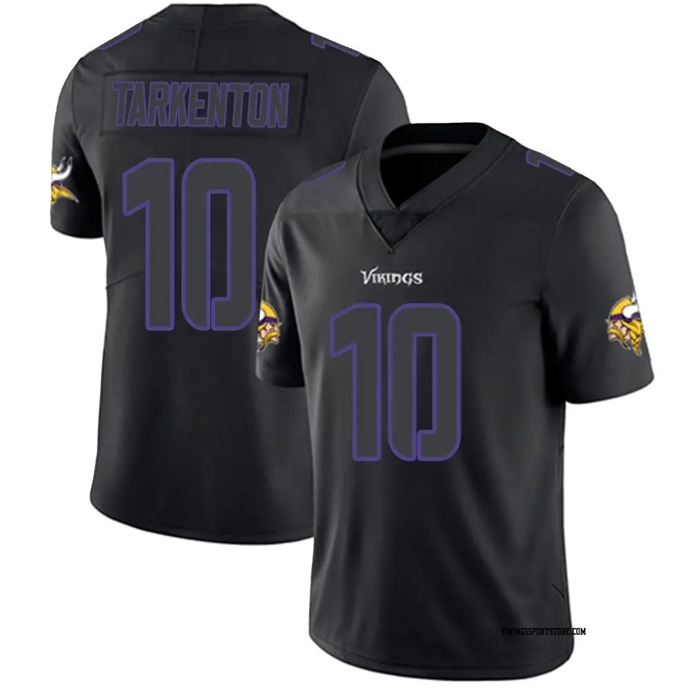 Limited Black Impact Men's Fran Tarkenton Minnesota Vikings Jersey