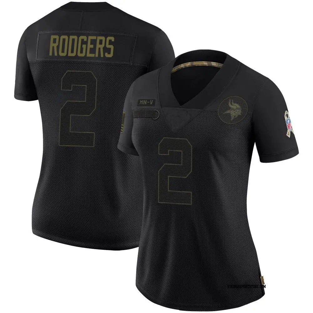 Limited Black Women's Isaiah Rodgers Minnesota Vikings 2020 Salute To Service Jersey
