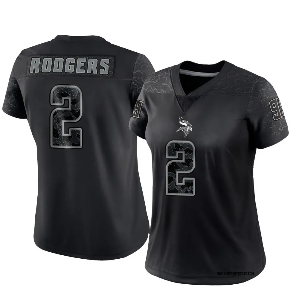 Limited Black Women's Isaiah Rodgers Minnesota Vikings Reflective Jersey