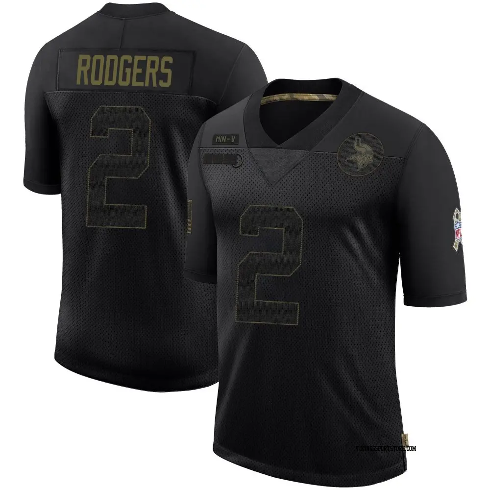 Limited Black Youth Isaiah Rodgers Minnesota Vikings 2020 Salute To Service Jersey