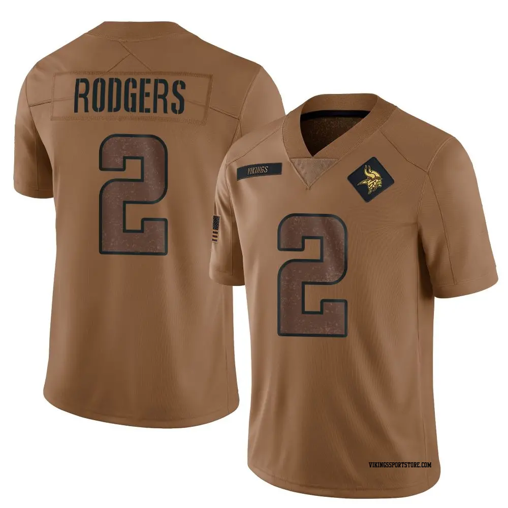 Limited Brown Men's Isaiah Rodgers Minnesota Vikings 2023 Salute To Service Jersey