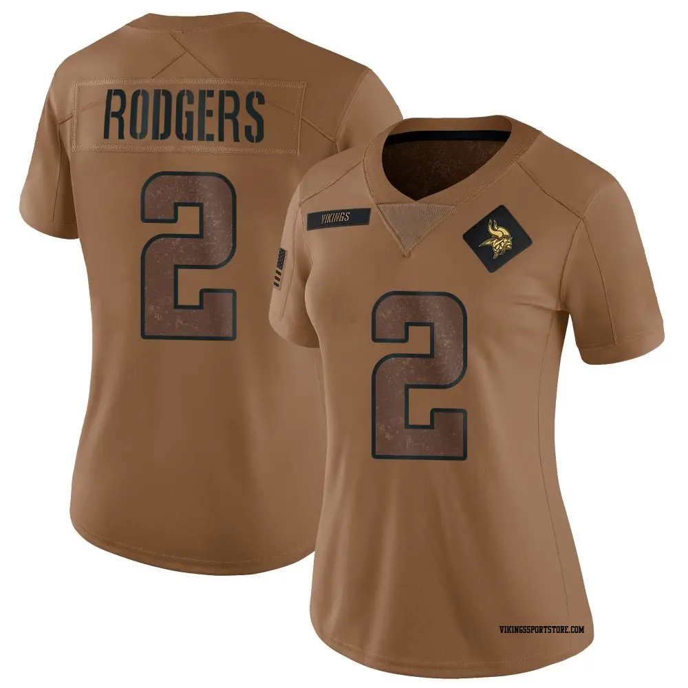 Limited Brown Women's Isaiah Rodgers Minnesota Vikings 2023 Salute To Service Jersey