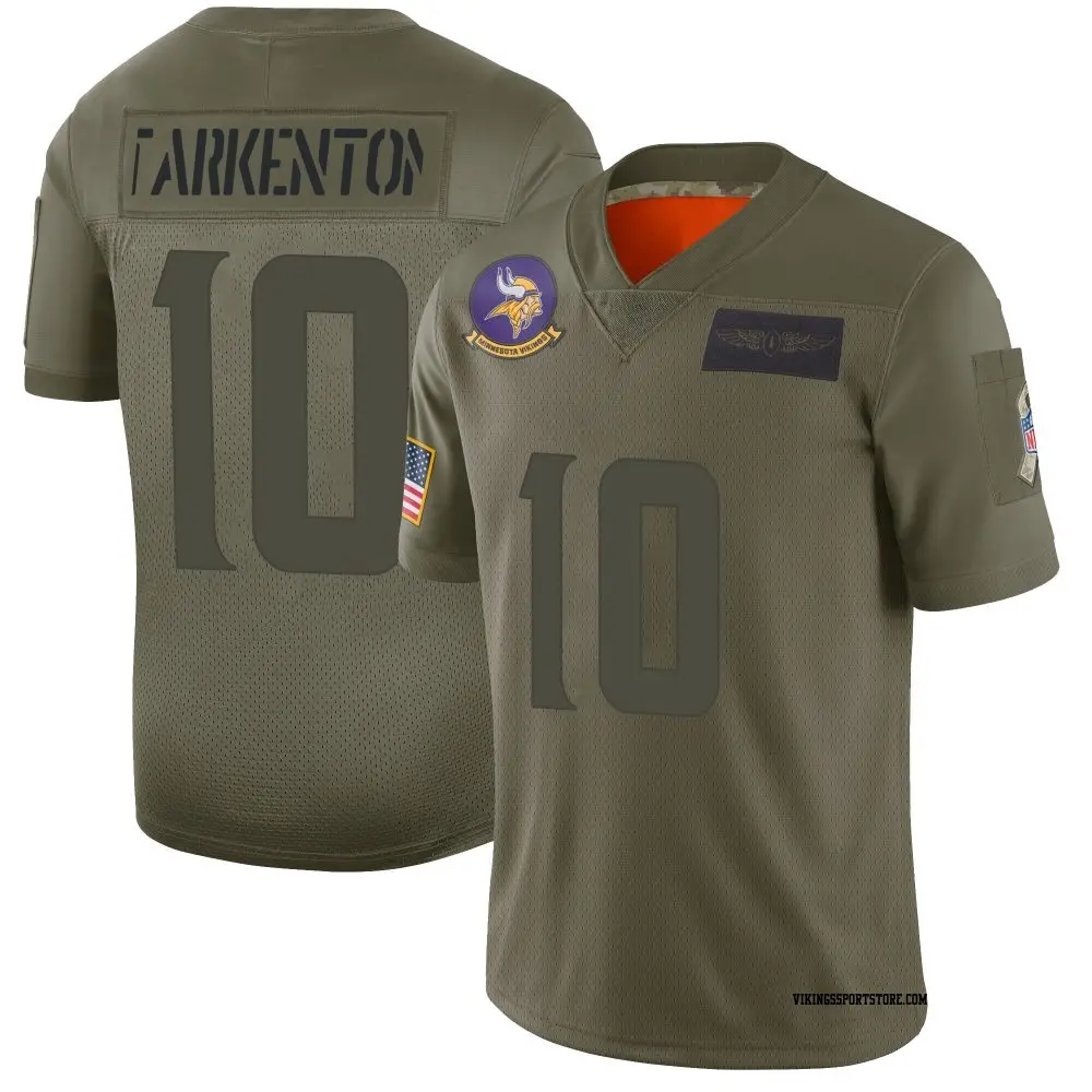 Limited Camo Men's Fran Tarkenton Minnesota Vikings 2019 Salute to Service Jersey