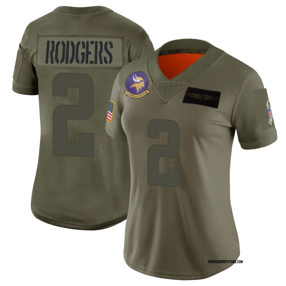 Limited Camo Women's Isaiah Rodgers Minnesota Vikings 2019 Salute to Service Jersey