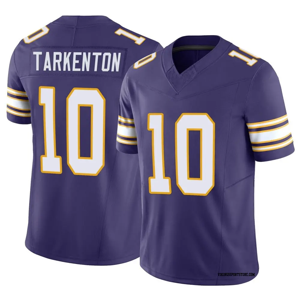 Limited Purple Men's Fran Tarkenton Minnesota Vikings Classic Vapor F.U.S.E. Jersey