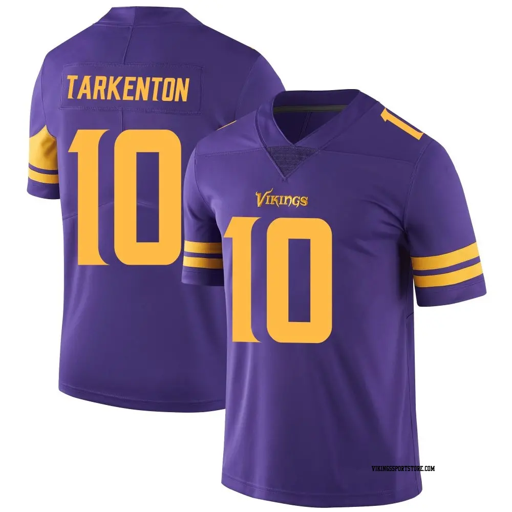 Limited Purple Men's Fran Tarkenton Minnesota Vikings Color Rush Jersey