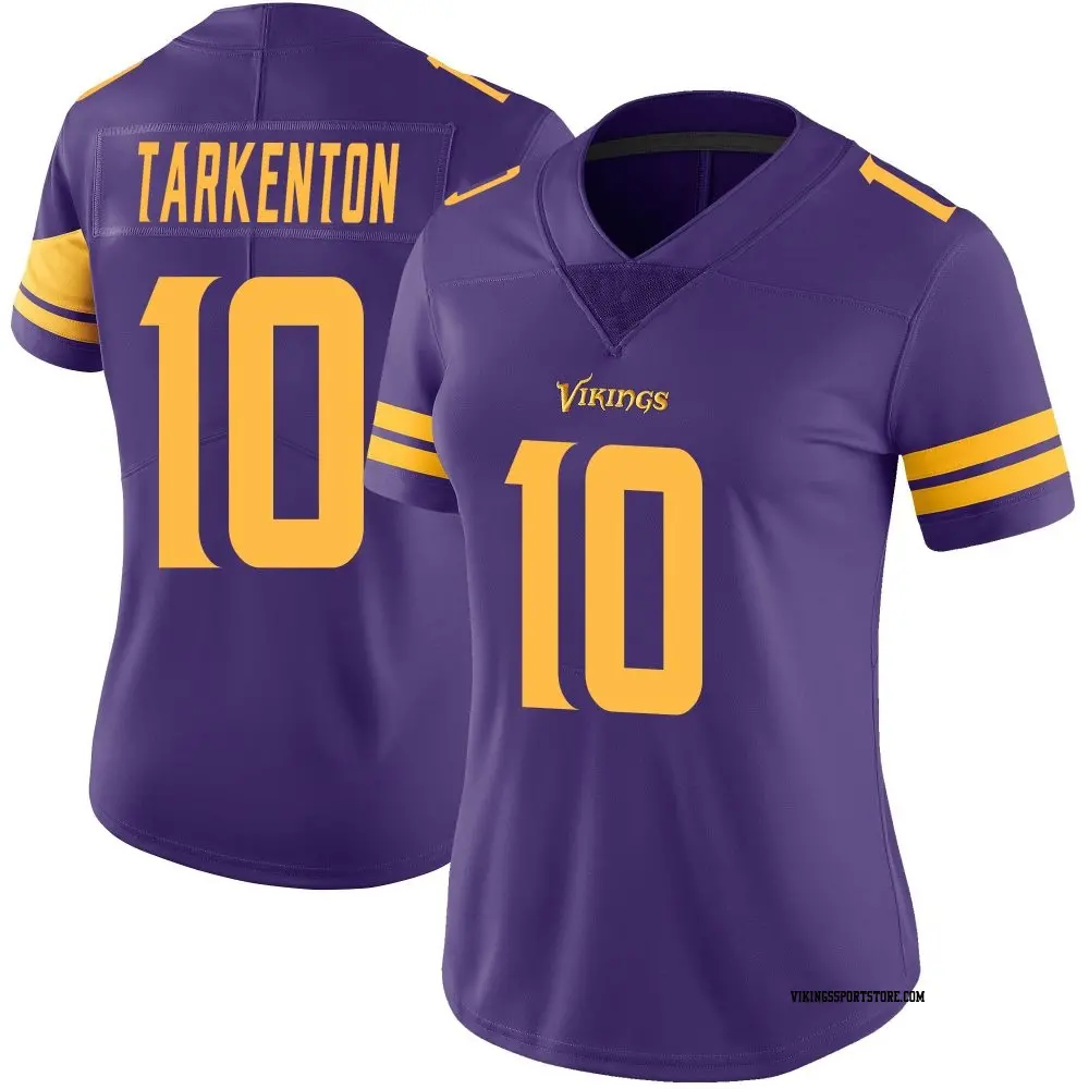 Limited Purple Women's Fran Tarkenton Minnesota Vikings Color Rush Jersey