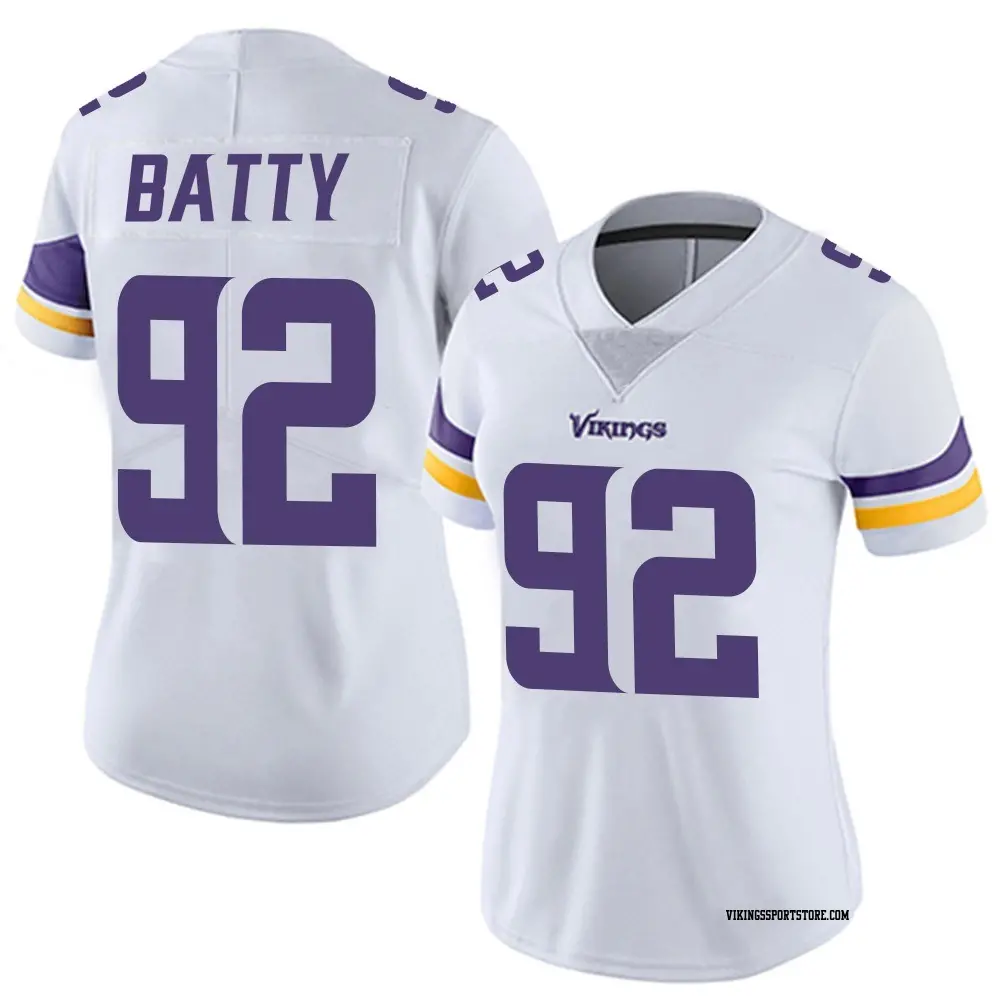 Limited White Women's Tyler Batty Minnesota Vikings Vapor Untouchable Jersey